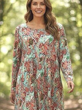 Paisley Grace Tunic Top XL NWT